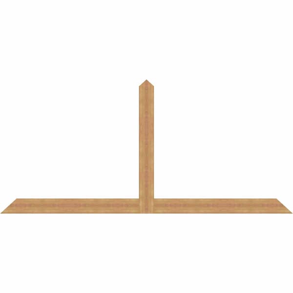 Ekena Millwork Portland Timber Gable Bracket, Western Red Cedar, 108"W x 49"H x 1 1/2"D x 5 1/2"F, 11/12 Pitch GBW108X49X0206POR00SWR - main